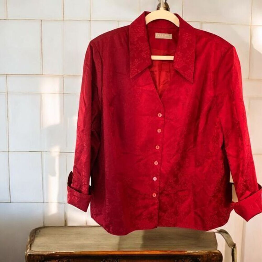 Kate Hill Red Blouse